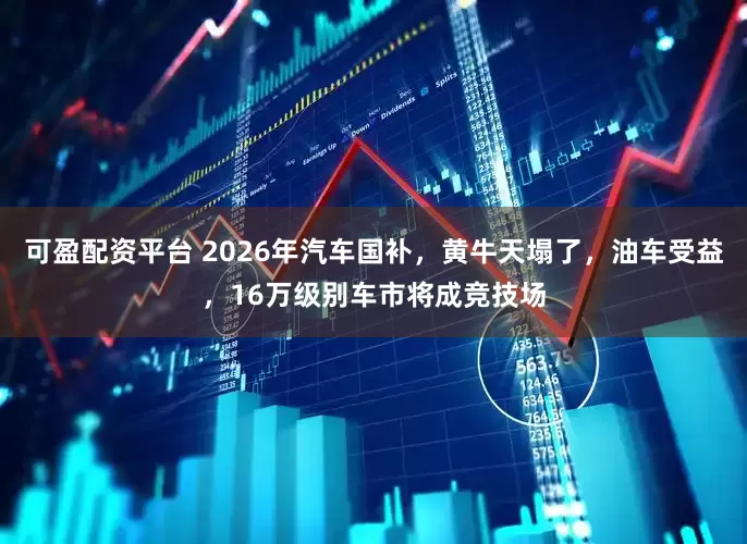 可盈配资平台 2026年汽车国补，黄牛天塌了，油车受益，16万级别车市将成竞技场